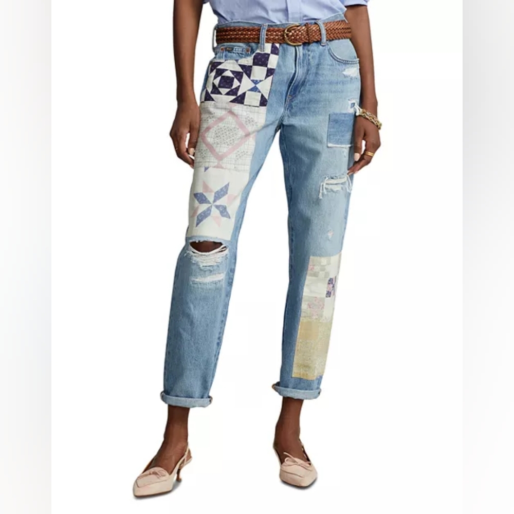 POLO Ralph Lauren Patchwork Blue Jeans